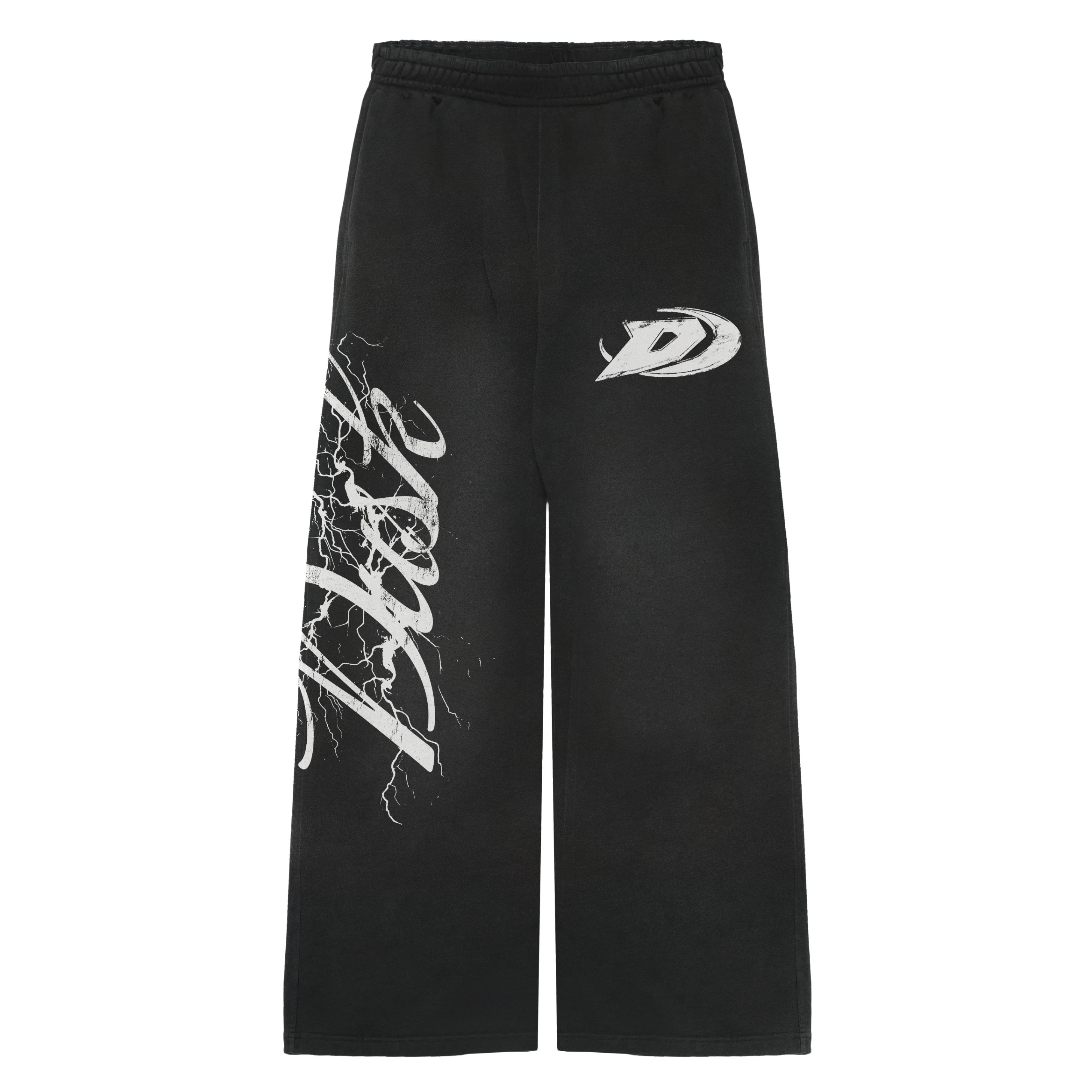 BORN IN THE STORM BLACK SWEATPANTS – DUSK