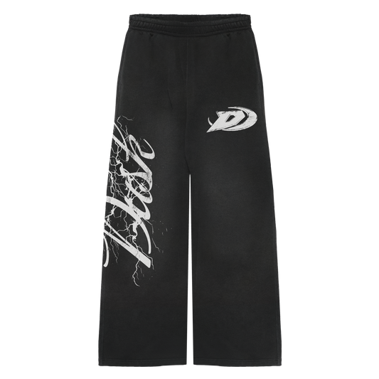 BORN IN THE STORM BLACK SWEATPANTS