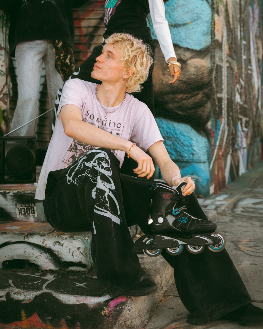 BORN IN THE STORM BLACK SWEATPANTS